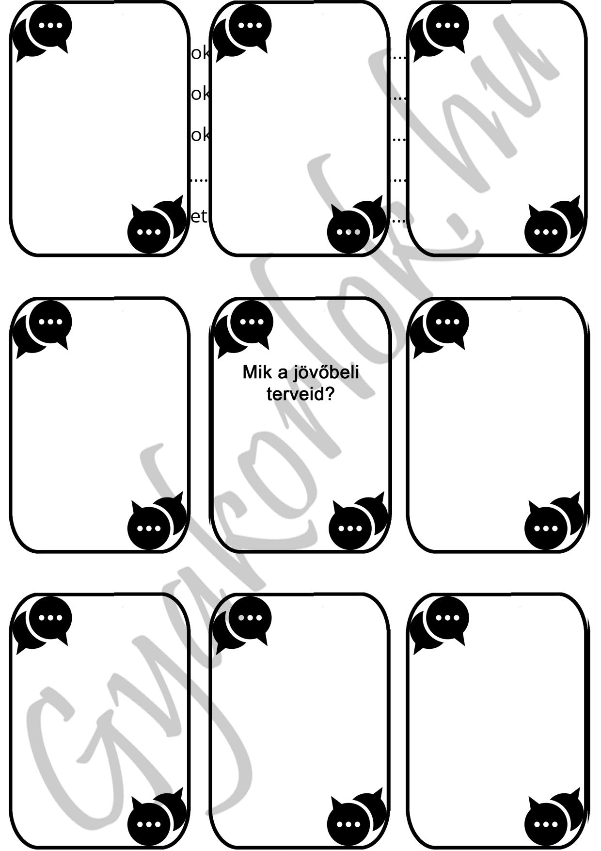 Tanulókártyák - Kérdések szóbeli beszélgetéshez - Image 2